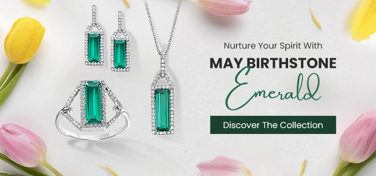 May Birthstone Jewelry at M and M Jewelers